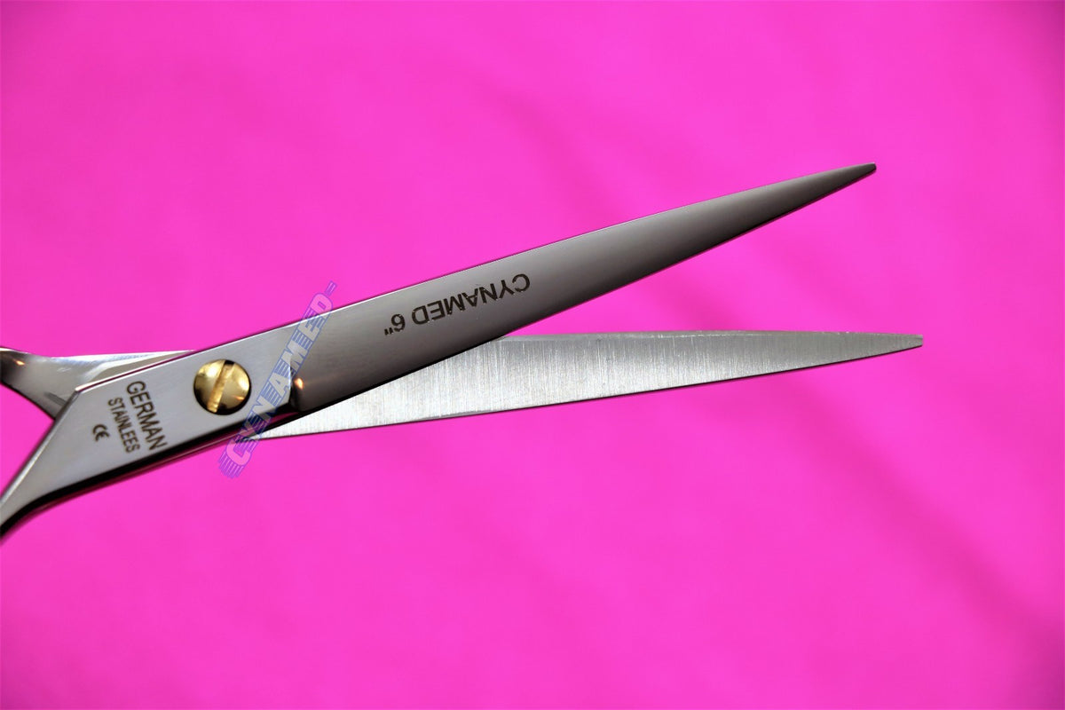 Professional Hair Cutting Shears with Finger Rest - German Grade Stainless Steel