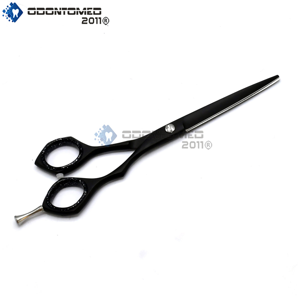 7 Inch Hair Cutting Scissors Shears - Black Professional Barber Tool