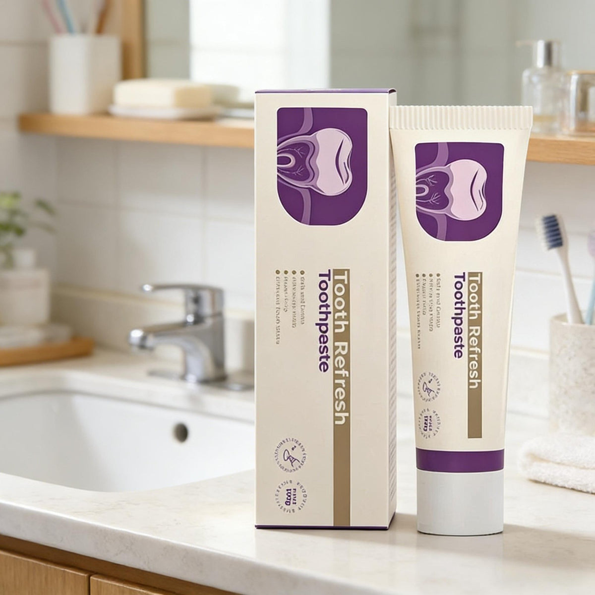 Natural Toothpaste for Sensitivity Whitening Fresh Breath Pack - All Sizes