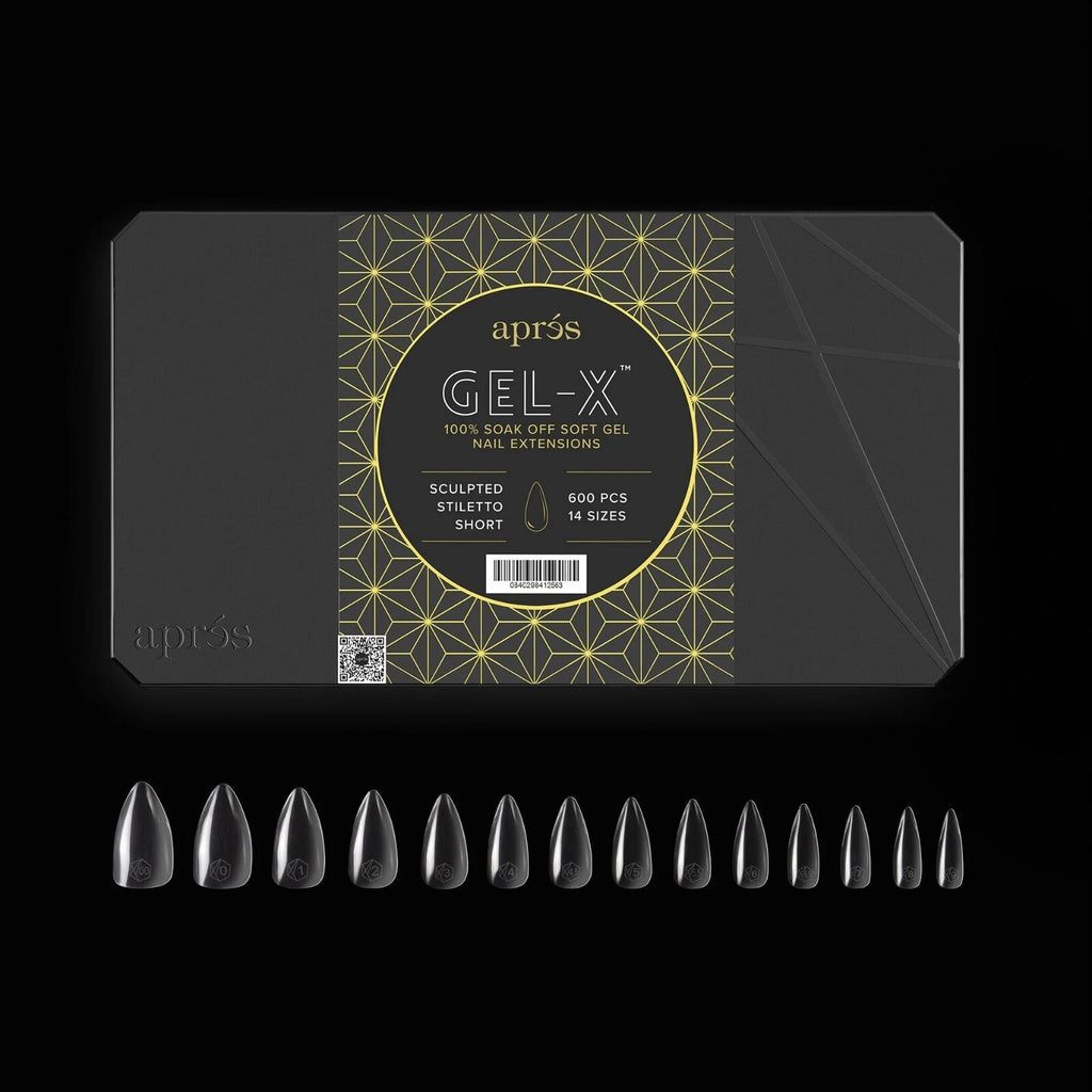 Apres Gel-X Sculpted Stiletto Short Nail Tips - Box of 600