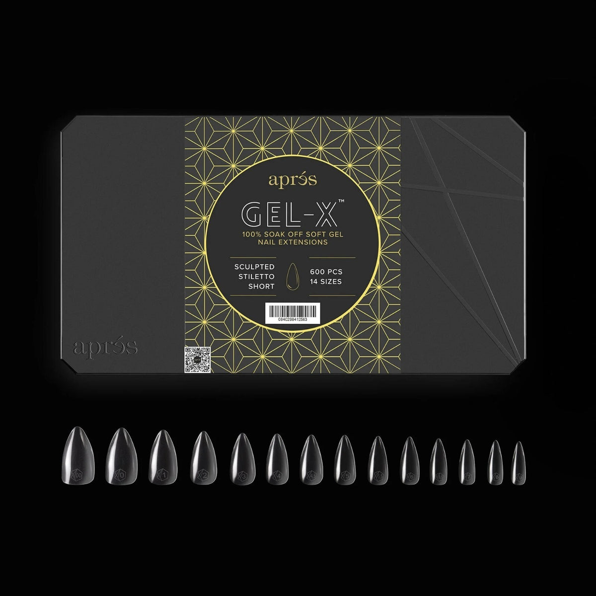 Apres Gel-X Sculpted Stiletto Short Nail Tips - Box of 600