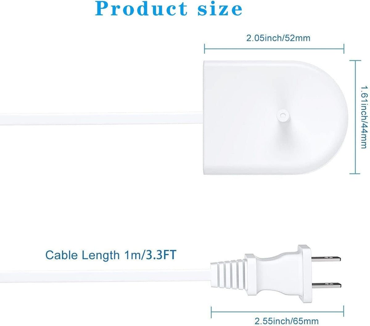 Waterproof Replacement Charger for Philips Sonicare Toothbrush - Portable & Wide Compatibility