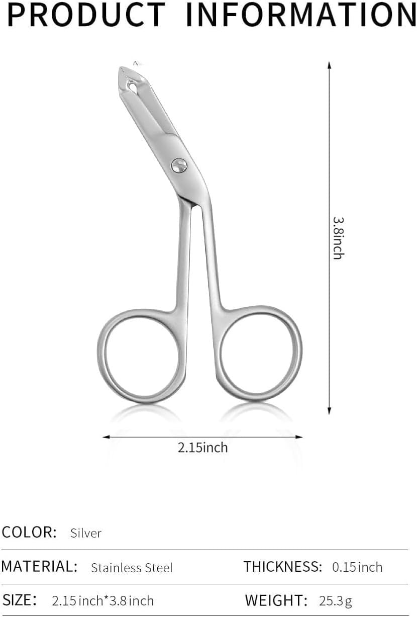 Professional Scissor Tweezers - Stainless Steel Precision Eyebrow & Facial Hair Tool