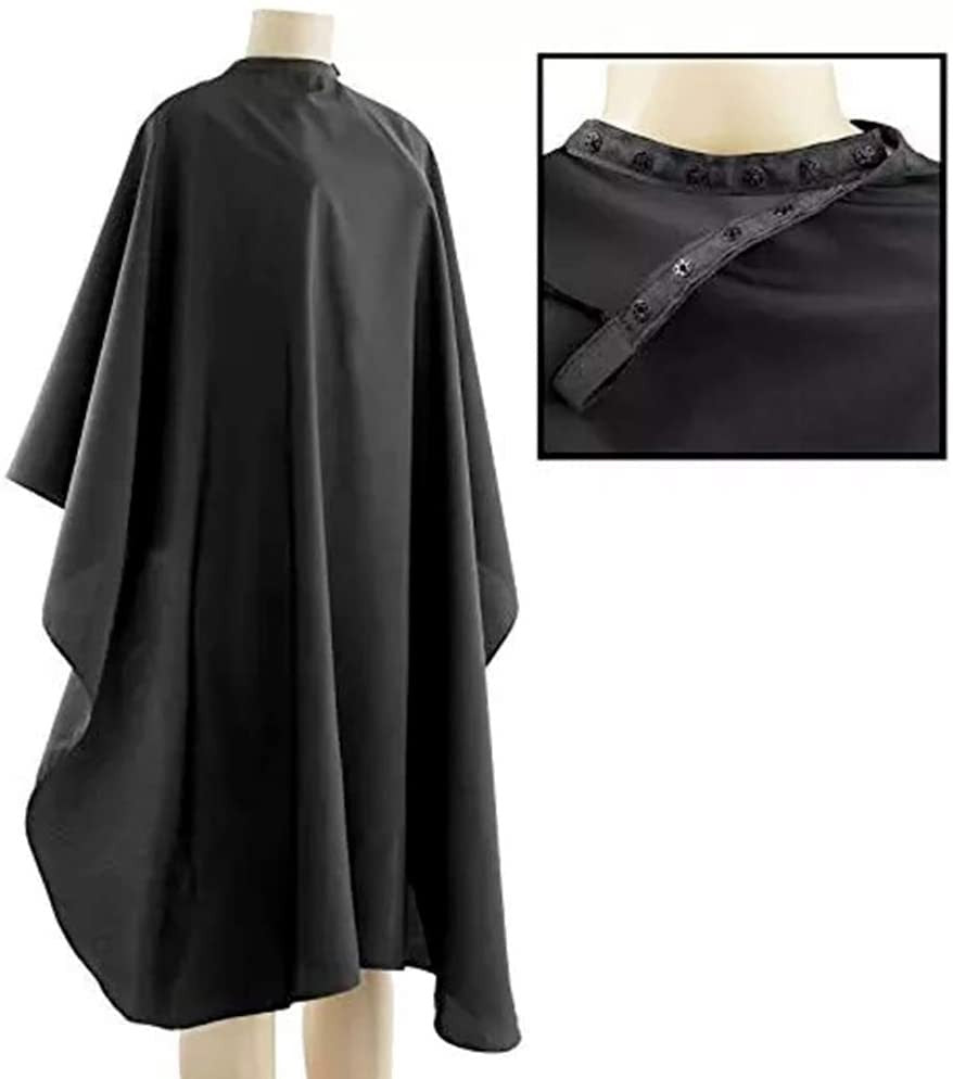 Professional Waterproof Hair Salon Cape - Nylon with Metal Snap 5 Pack