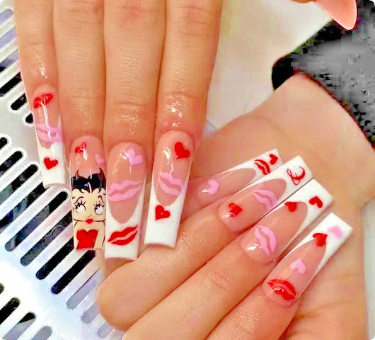 Betty Boop 3D Nail Stickers - Nail Art Decals for Creative Manicures