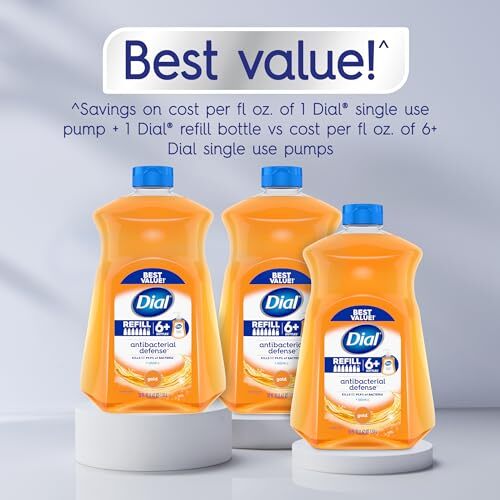 Antibacterial Hand Soap Refill Pack of 3 x 52 Fl Oz - Gentle Moisturizing