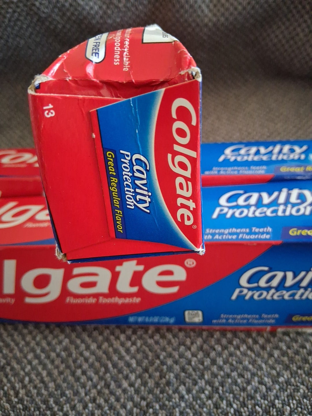 3 Pack Fluoride Cavity Protection Toothpaste - Regular Flavor 8oz
