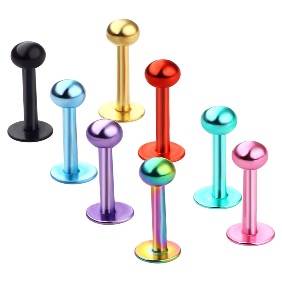 Professional Body Piercing Kit 8-27Pcs Stainless Steel 16G - Ear Nose Lip Tools Set