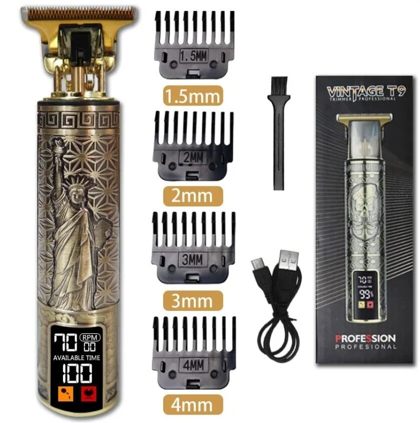 Professional Cordless Beard & Hair Trimmer for Men Zero Gapped Edgers