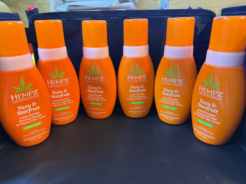 Hempz Yuzu & Starfruit Sunless Bronzing Mousse Medium Skintone - 6 Pack
