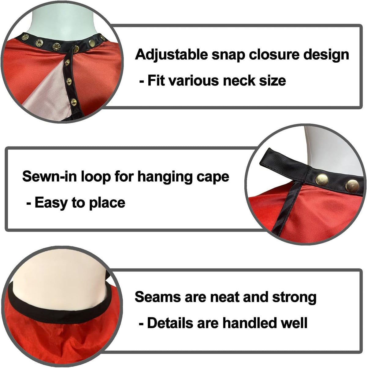 Men's Hair Cutting Cape with Snaps - Salon Barber Gown for Hairdressers