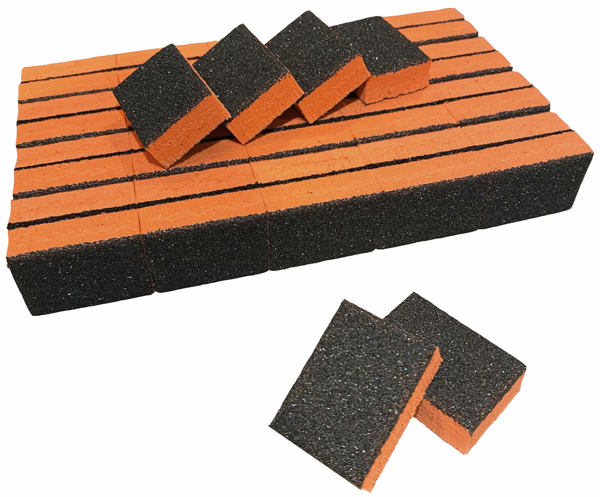 40pcs Black Grit Disposable Buffer Blocks for Pedicures and Salon Use