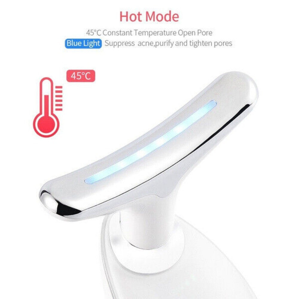 Neck Face Lifting Massager Device LED Anti-Wrinkle Skin Tightening for Double Chin