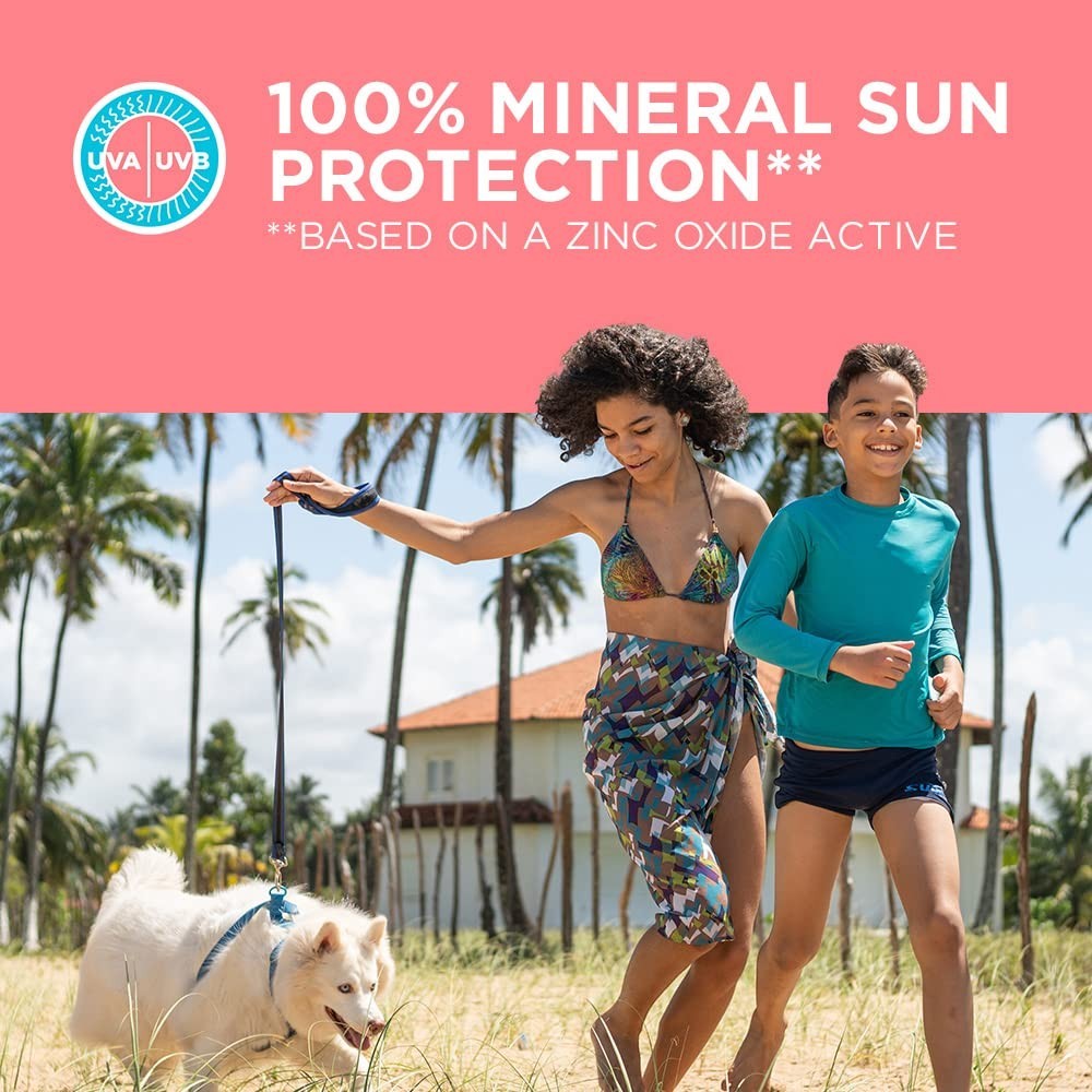 Kids SPF 50 Roll-On Sunscreen Lotion with Zinc Oxide - Water Resistant, Blue