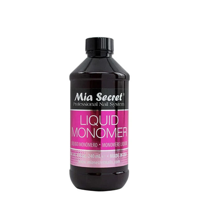 Mia Secret Acrylic Liquid Monomer 8 oz - Fast Dry, Salon Quality, MMA-Free