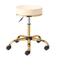 Swivel Salon Stool with Wheels - Adjustable Massage & Vanity Chair