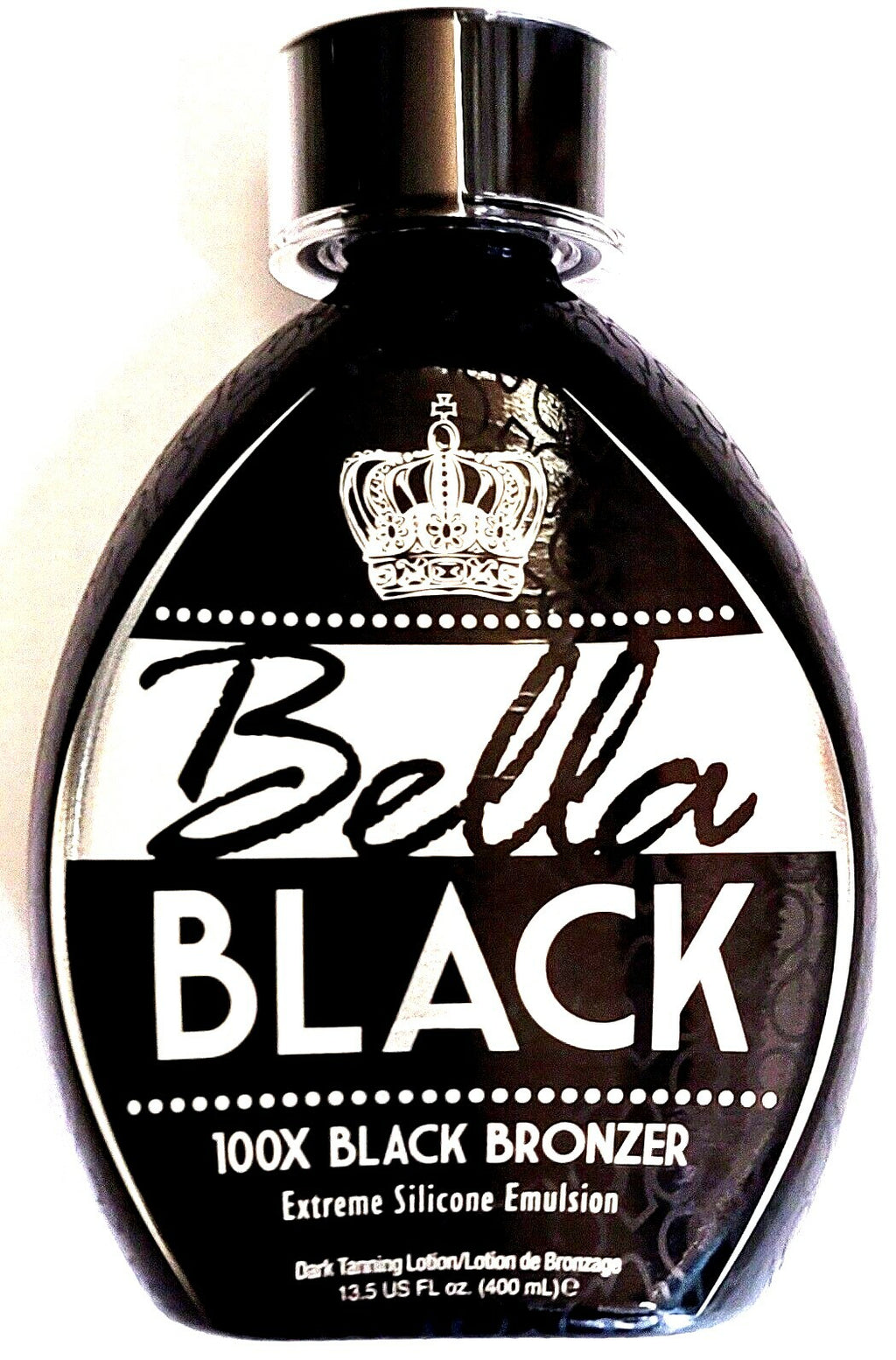 Black Bronzer Tanning Lotion for Indoor & Outdoor Use - Silicone DHA Formula