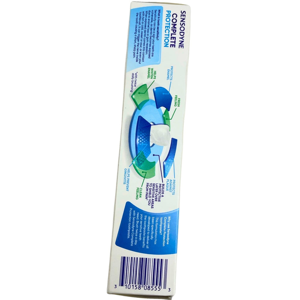Sensodyne Complete Protection Mint Toothpaste for Sensitive Teeth - 3.4 oz, 5 Pack