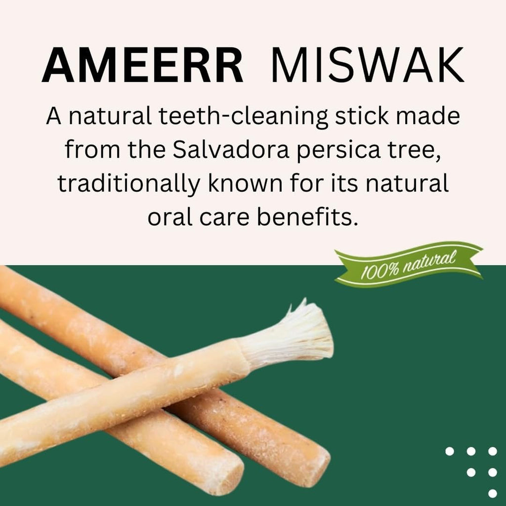 Organic Miswak Toothstick for Natural Dental Care - Single African Style