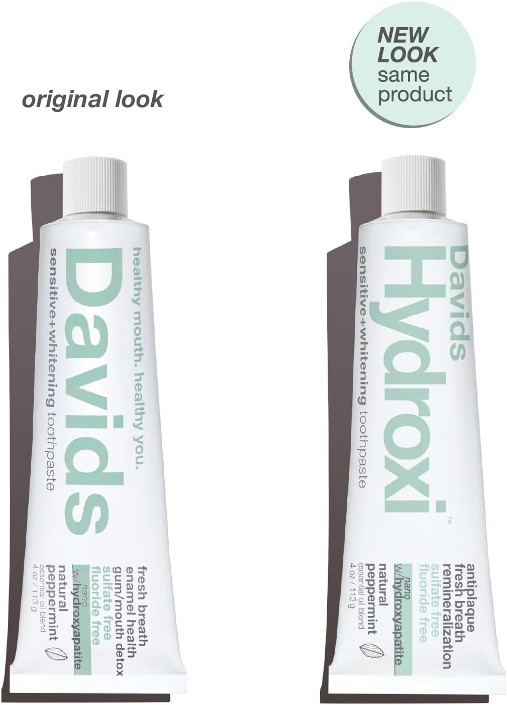 Hydroxyapatite Fluoride-Free Nano Toothpaste for Sensitive Teeth - Remineralizes & Whitens