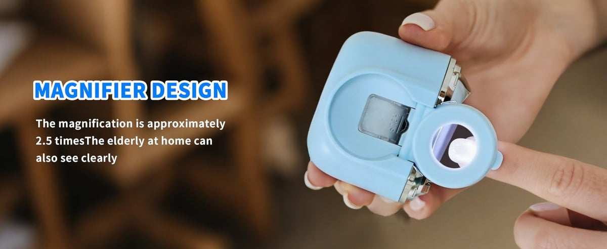 Electric Nail Clipper with LED Light and Adjustable Speed - Portable & Quiet