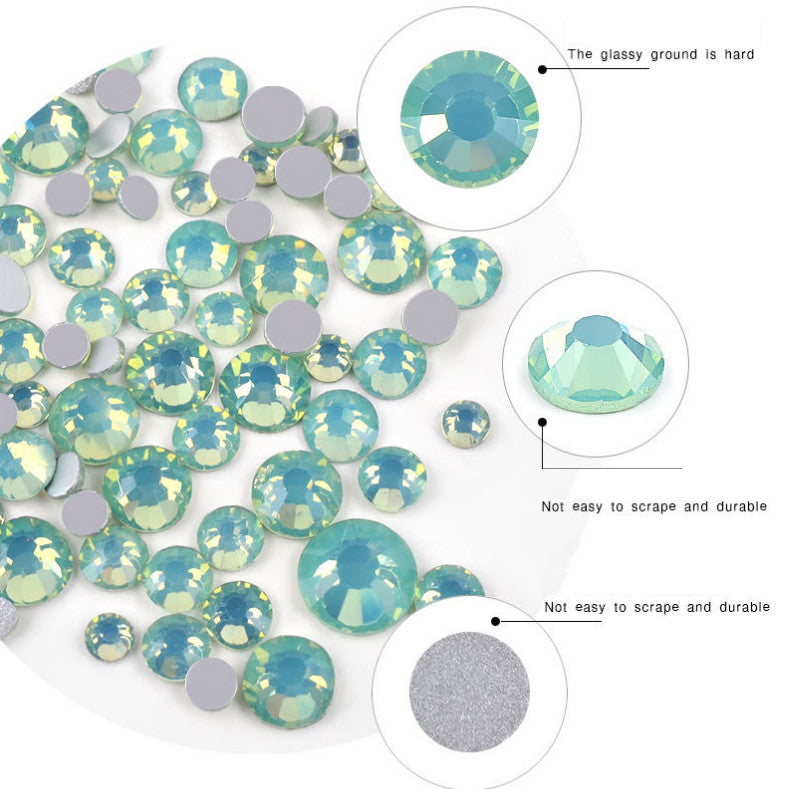 Nail Art Rhinestones Crystal Gems Flat Back 3D Tips for Nails DIY Decoration