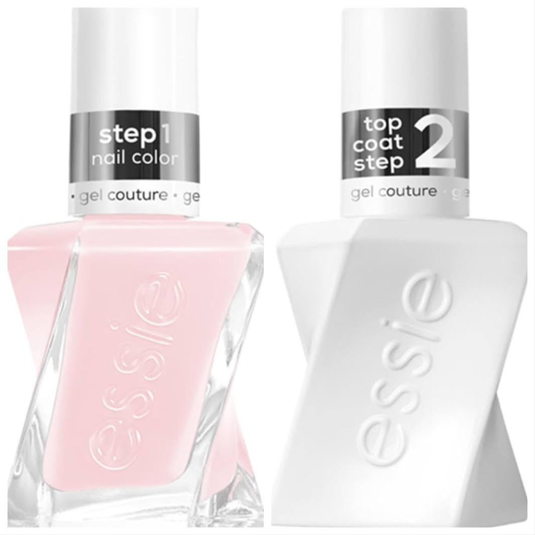 Essie Gel Couture Nail Polish Kit with Top Coat - Longwear Gel-Like Finish