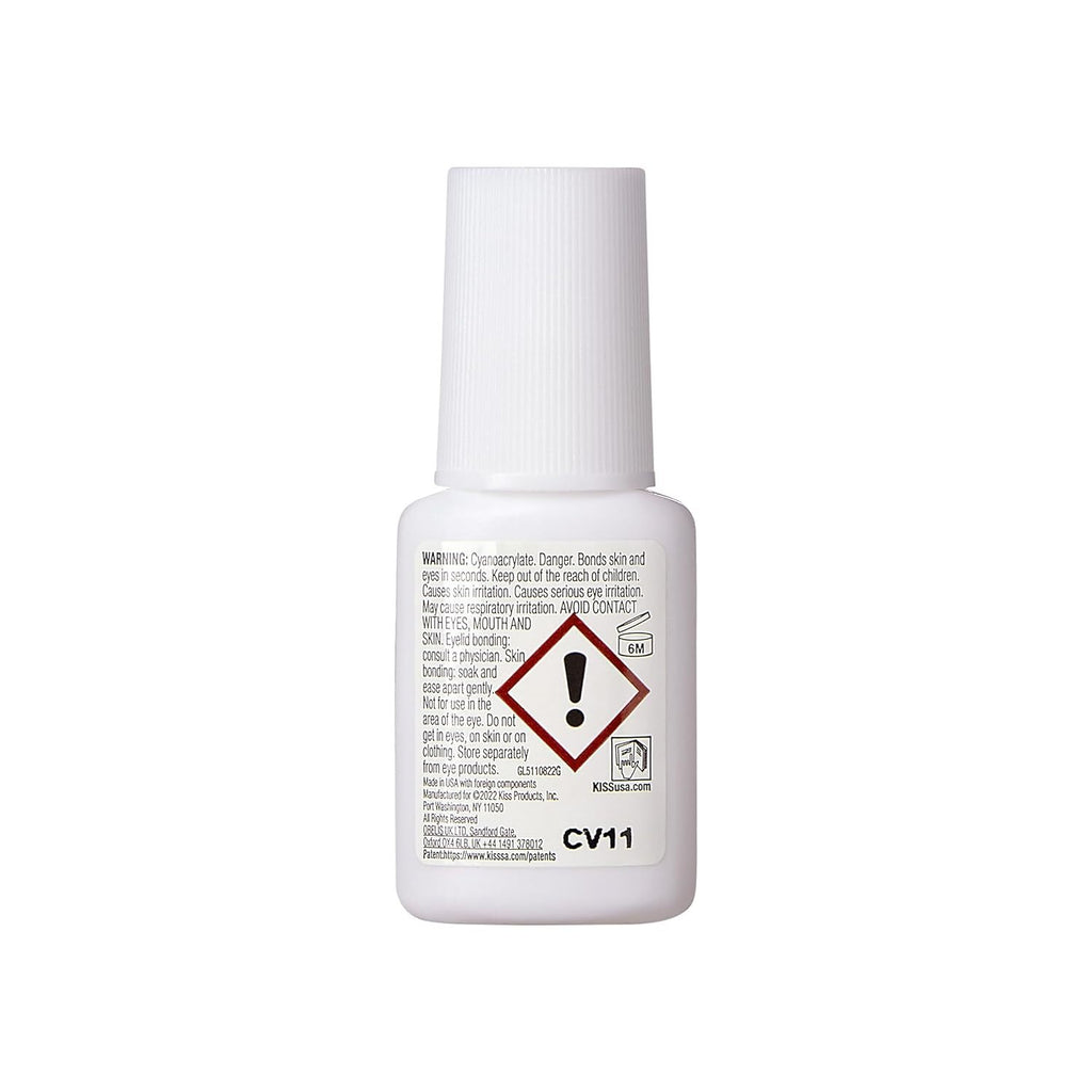Fast Drying Nail Glue with Brush-On Applicator for Artificial Nails & Repairs