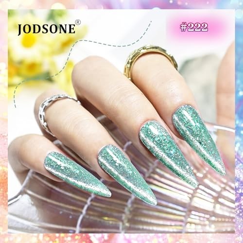 Holographic Cat Eye Gel Nail Polish Set with Base & Top Coat - 10 Colors