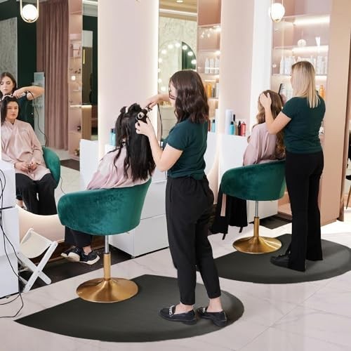 Anti-Fatigue Salon Mat 35.8x27.9 Inches Floor Cushion for Hair Styling - Black