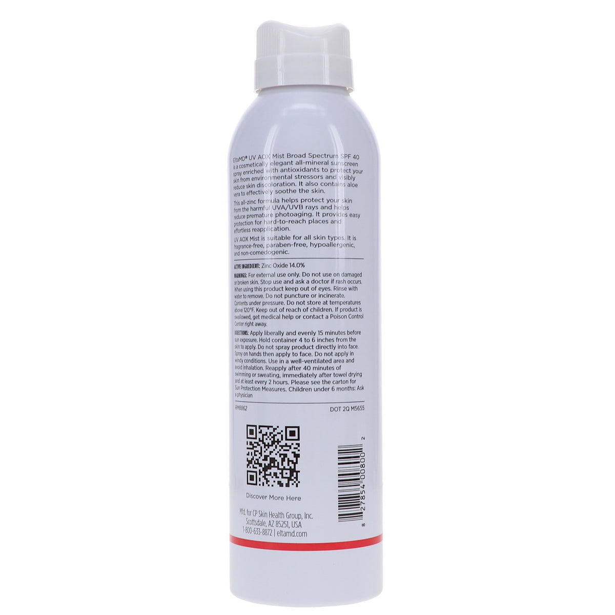 Broad Spectrum SPF 40 Sunscreen Mist for Face & Body - 5 oz
