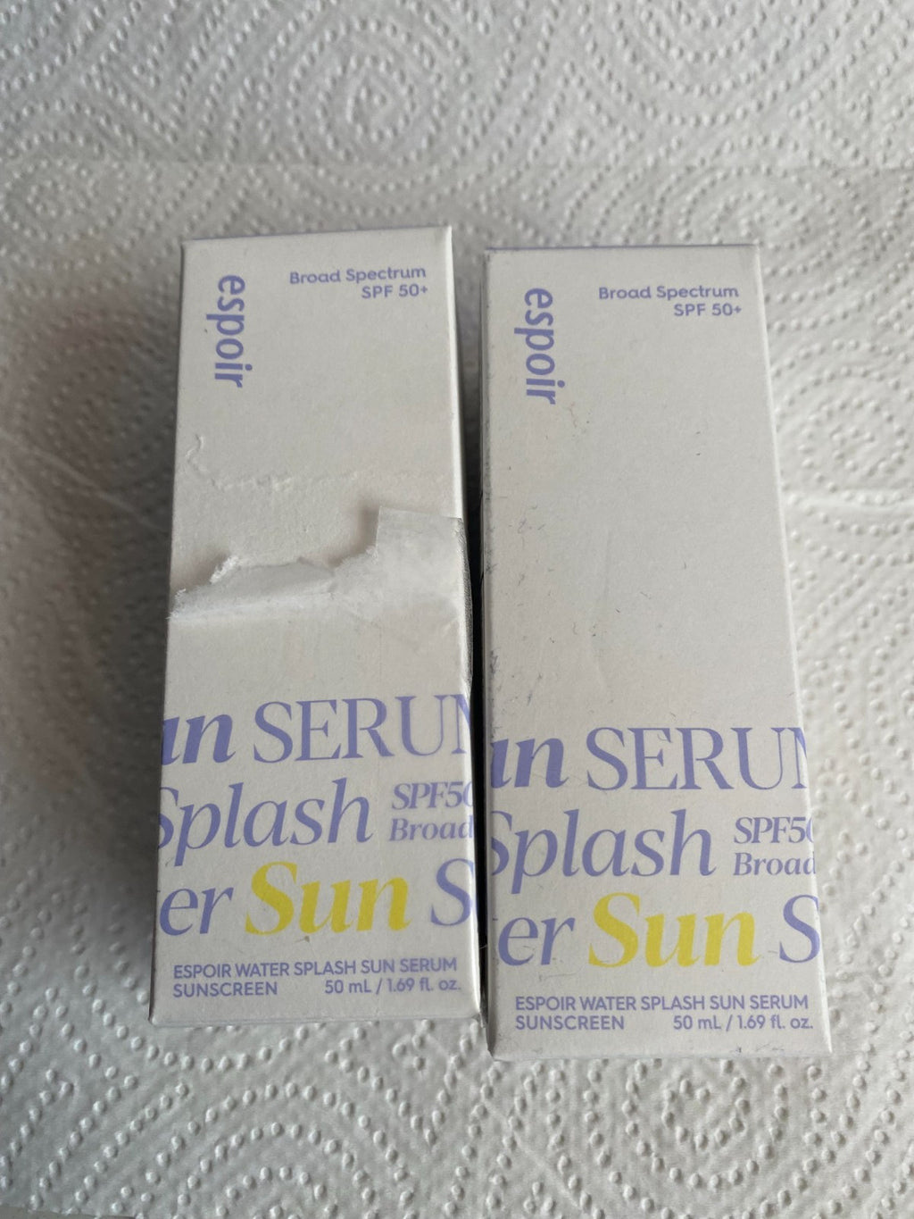 Water Splash Sun Serum SPF 50 Sunscreen - 1.69 fl oz, 2-Pack damaged box