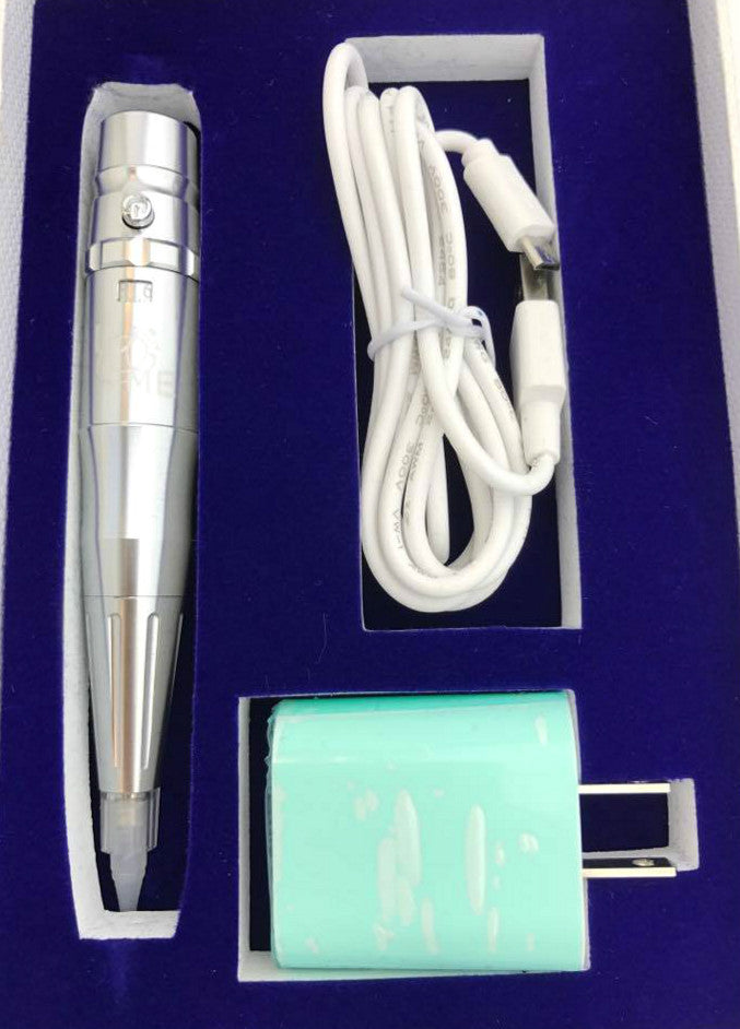 Semi-Permanent Tattoo Machine Kit - Rotary Eyebrow Makeup Gun with 35000 RPM