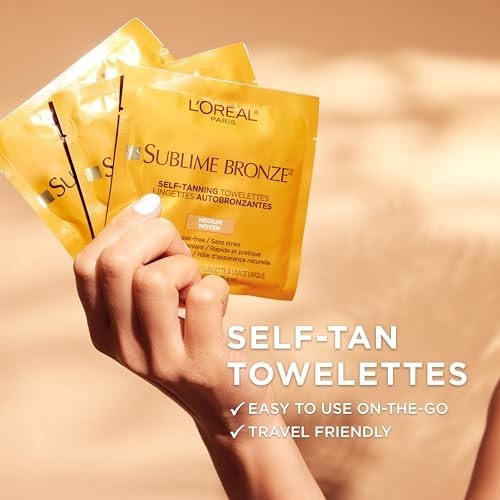 Self Tanning Wipes - 6 Count Streak-Free Sunless Tan for All Skin Tones