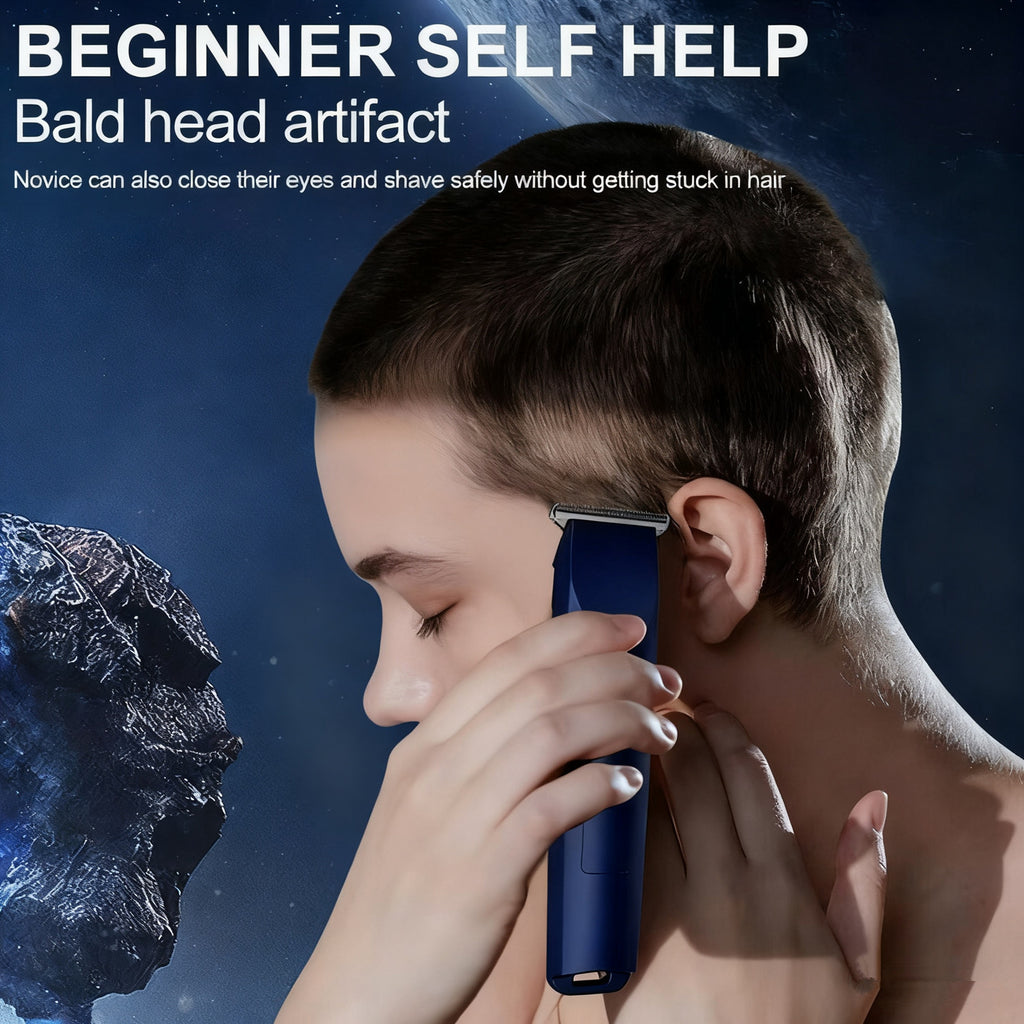Men's Rechargeable Electric Beard Trimmer Razor with Multiple Combs USB