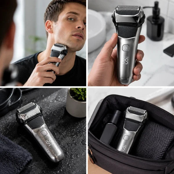 Electric Razor for Men Wet Dry Cordless Rechargeable Shaver