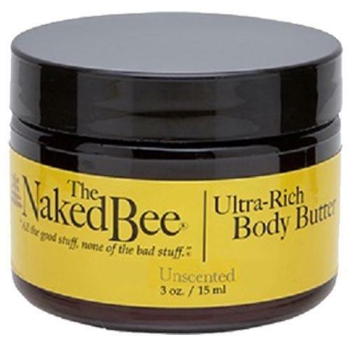 Unscented Body Butter - Natural Moisturizer with Soybean & Coconut Oil, 3 Oz