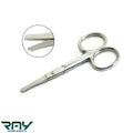 Nose Ear Facial Hair Remover Scissors - Stainless Steel Grooming Shears, Baby Safe Tip