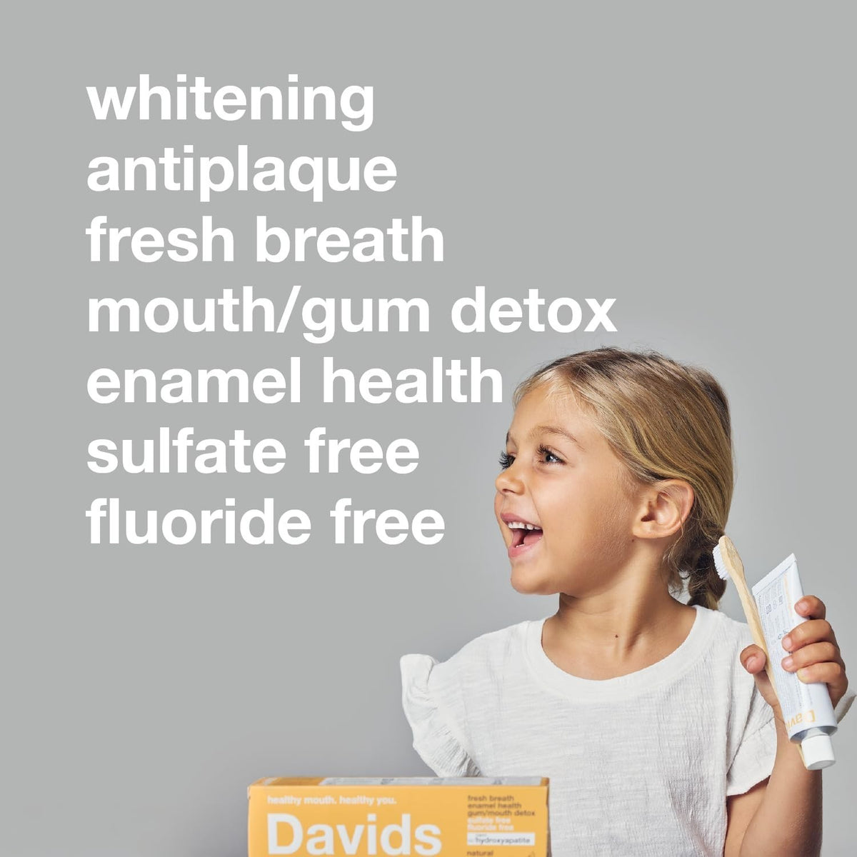Nano Hydroxyapatite Toothpaste for Enamel Health - Fluoride Free, 4oz