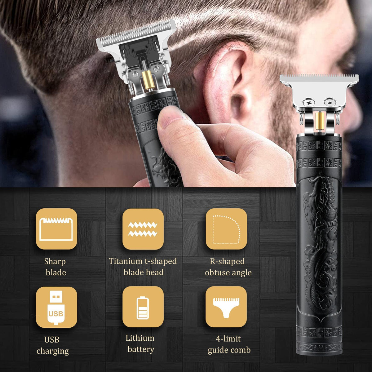 Mini Electric Hair Trimmer Razor for Beard Hair Grooming - Waterproof & Cordless