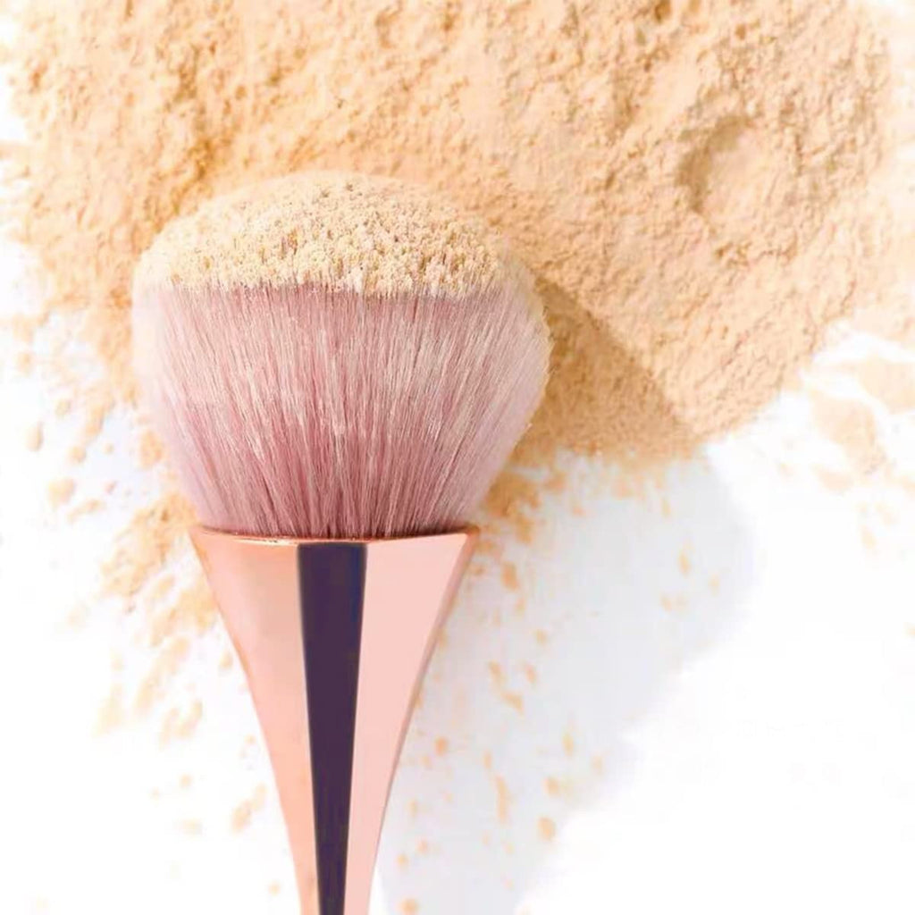 3Pcs Nail Dust Brush Set for Nail Art Cleaning and Makeup Powder Blush Brush