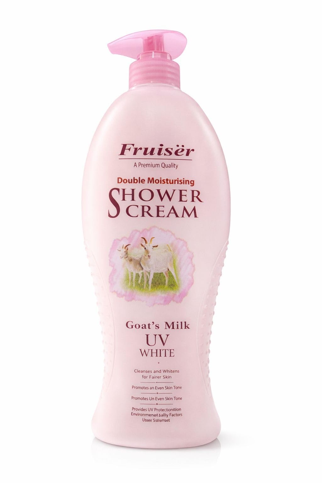 Fruiser Goat Milk Moisturizing Body Wash 1000ml - Gentle Hydrating Shower Cream