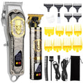 Professional Cordless Hair Clippers Set for Men with Multiple Guides