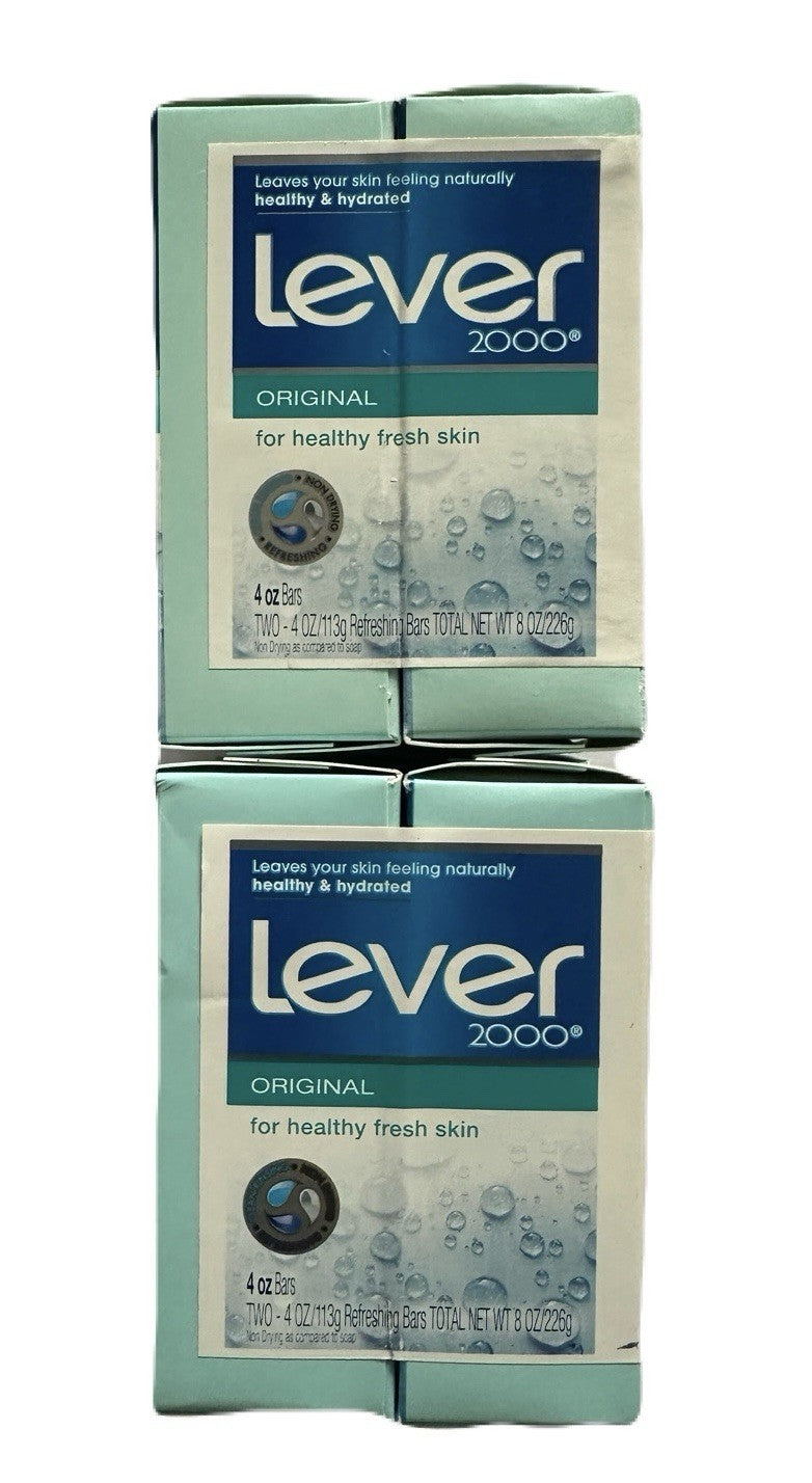 4 Pack Lever 2000 Original Bar Soap Made in USA - 4oz Discontinued