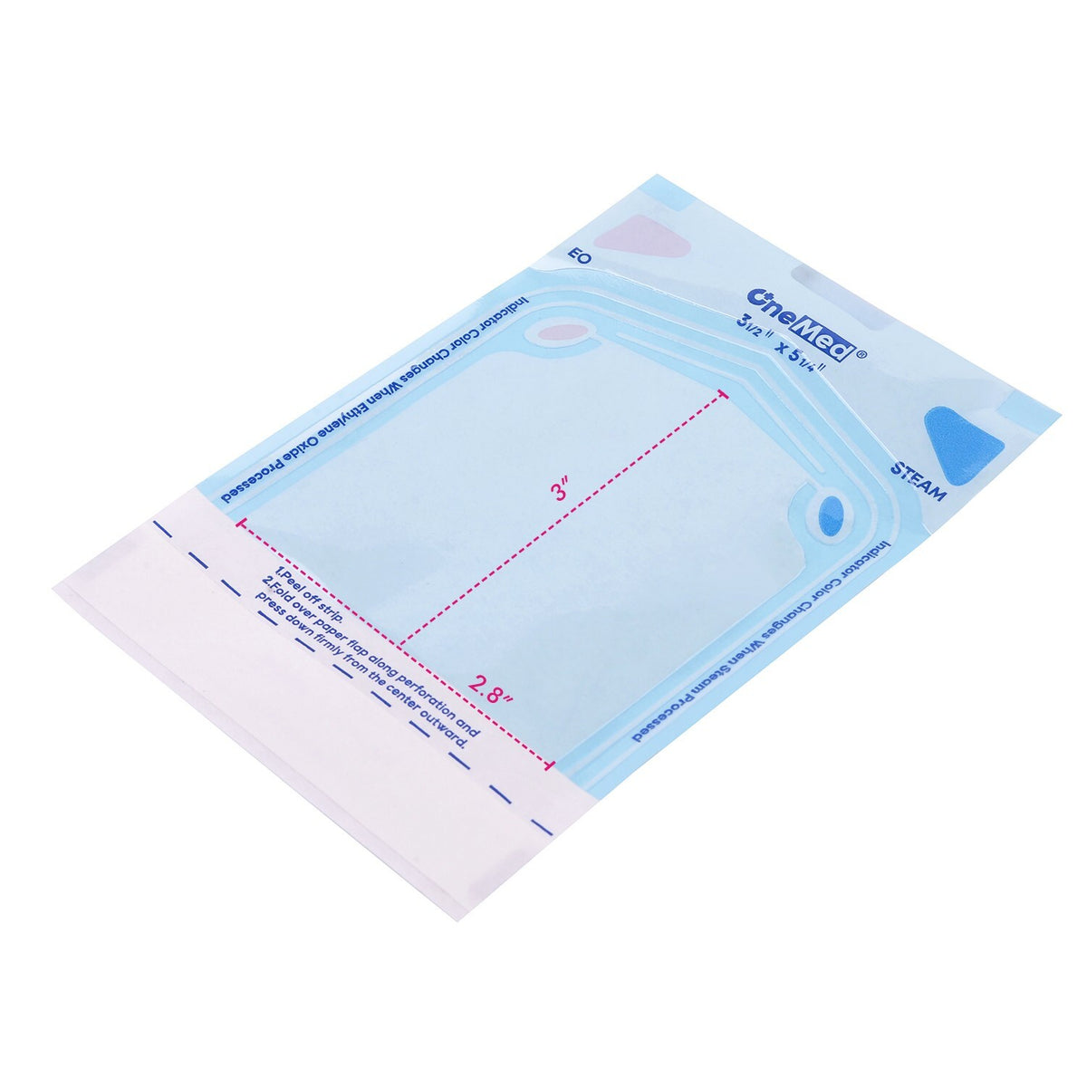 Self-Seal Sterilization Pouches 3.5x5.25 - 1000 (5 Boxes) For Dental, Tattoo & Nail Use