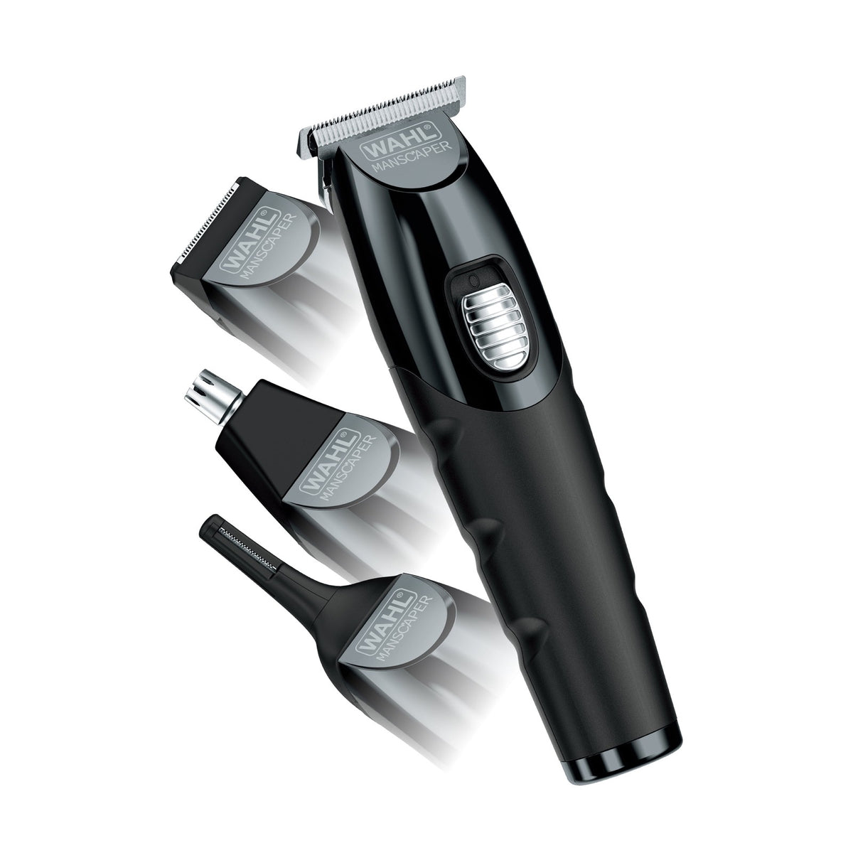 Rechargeable Men's Trimmer Kit with Attachments - Face, Body & Nose Grooming