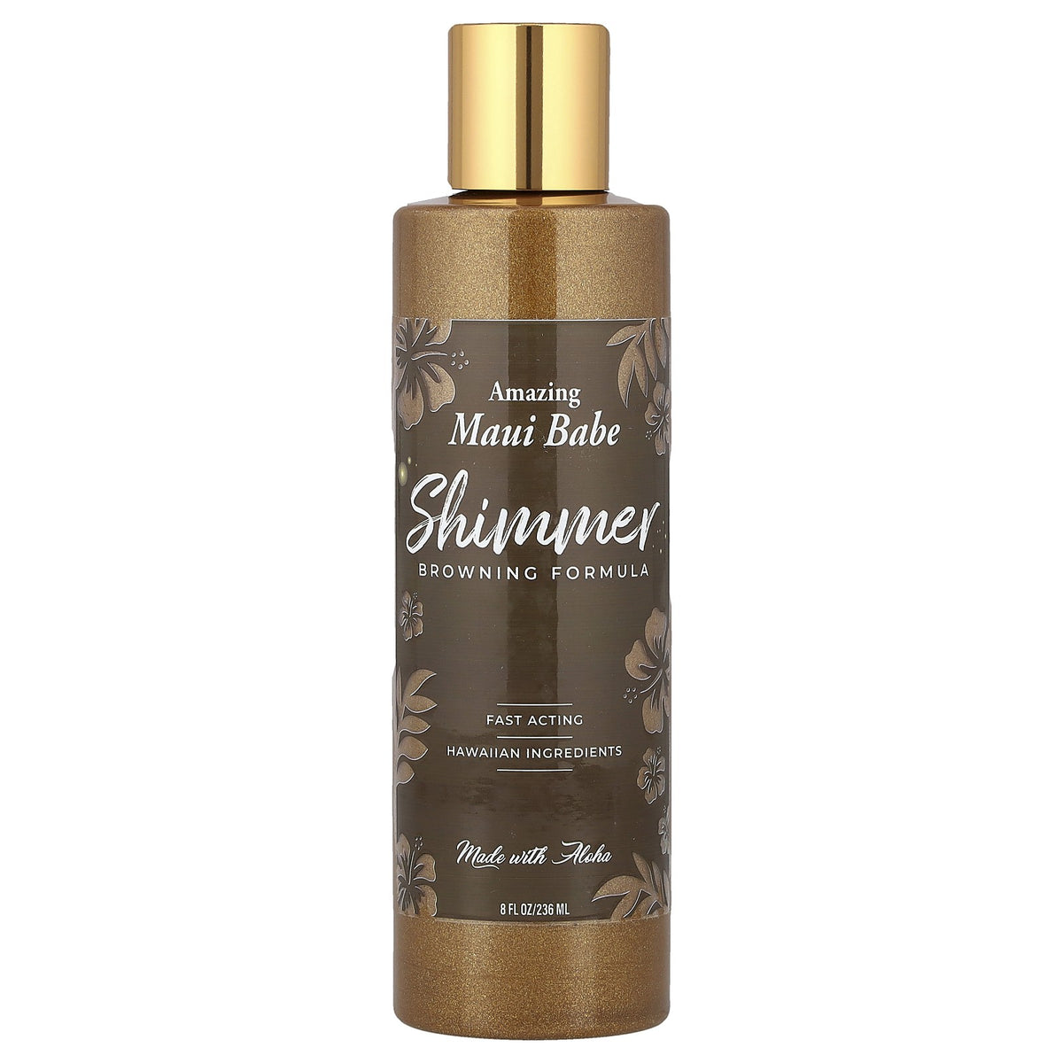 Hawaiian Natural Shimmer Browning Formula with Gold Micro-Flecks - 8 fl oz