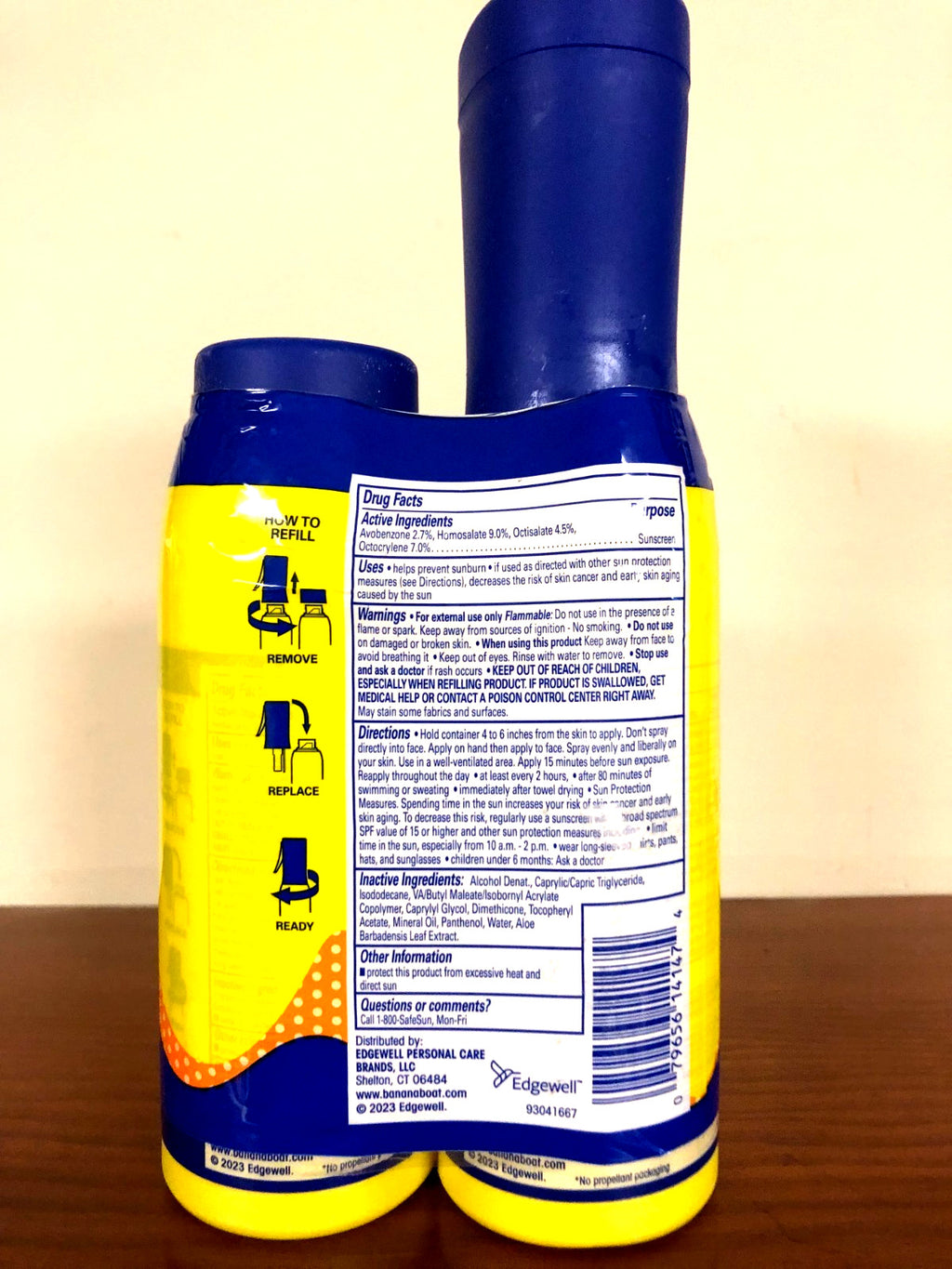 Kids SPF 50 Spray Sunscreen Refillable Pack with Dual Sprayer