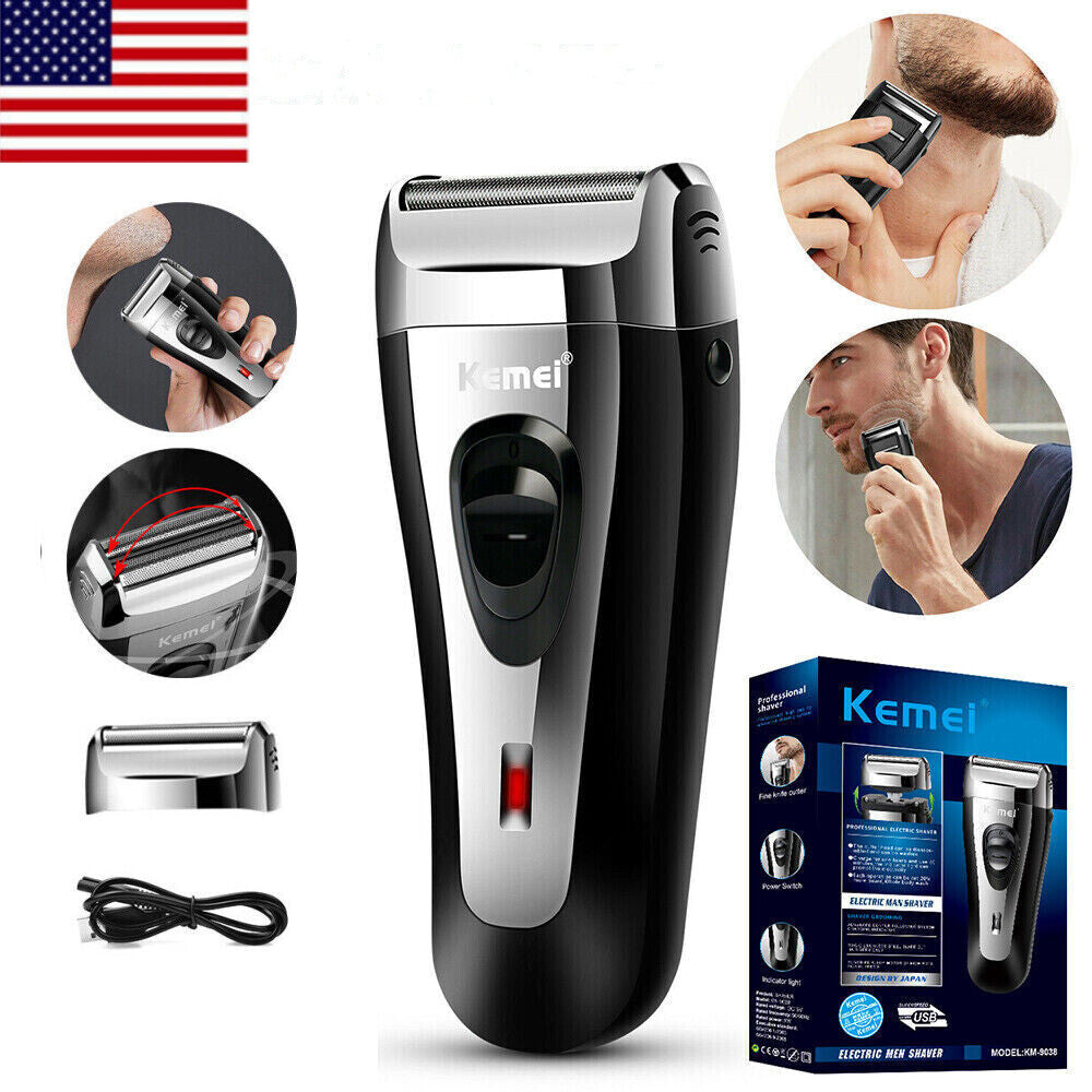 Men's Rechargeable Foil Electric Shaver Trimmer Razor Beard Grooming Machine