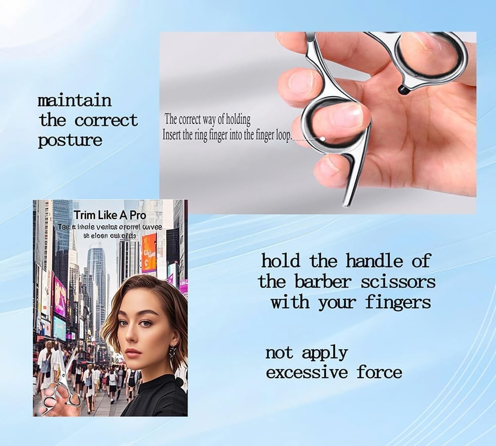 Hair Cutting Scissors Thinning Shears Kit for Hairdressing & Grooming